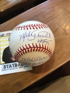 Mike Schmidt signed HOF 95 INS 16 stat baseball autograph RJ.com Coa /1000 WOW! - Picture 1 of 7