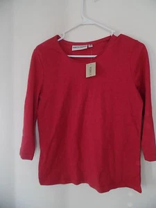 Rebecca Malone Ladies Htr Jester Red Top Shirt Blouse Sz S~NWT - Picture 1 of 3