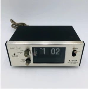 HITACHI lo-D ET-100 Digitale Timer Modello Allarme Flip Orologio Vintage Audio - Foto 1 di 1
