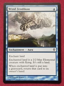 Magic The Gathering WORLDWAKE WIND ZENDIKON blue card MTG - Picture 1 of 2