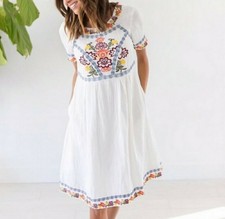 orange creek floral dress