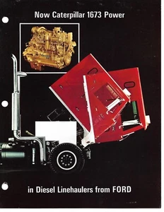 Truck Brochure Caterpillar 1673 Engine Power in Ford Diesel Linehaulers (T4387) - Bild 1 von 1