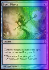 Magic the Gathering MTG Spell Pierce (67) Zendikar   LP FOIL