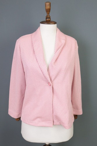 Giacca blazer MOSCHINO rosa economica e chic stampata taglia US 10 I 44