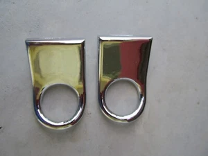 VTG MCM Retro Chrome Circle Cabinet Knobs Handles Pulls ILCO UNICAN Square - Picture 1 of 3
