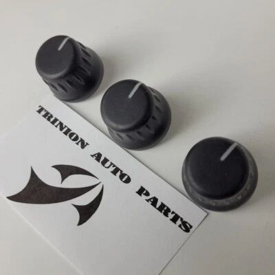 2004-2008 Pontiac Grand Prix AC Heater Knob Black Set of 3 OEM - Image 1 of 4