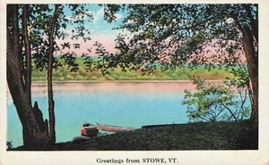 Seeszene, Grüße aus Stowe, VT Vintage PC veröffentlicht 1933 - Bild 1 von 2