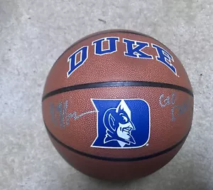 Wendell Moore Duke Blue Devils Signed Autograph Basketball With “go Duke” COA - Picture 1 of 3