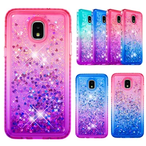 Für Samsung Galaxy J3/J4 Plus/J7 Flüssiger Glitzer Diamant Treibsand Handyhülle - Bild 1 von 36