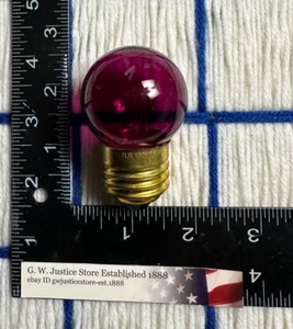 BOX of 25 new E27 PURPLE E26 CHRISTMAS PARTY G12.5 string LIGHT bulb 7w regular - Picture 1 of 2