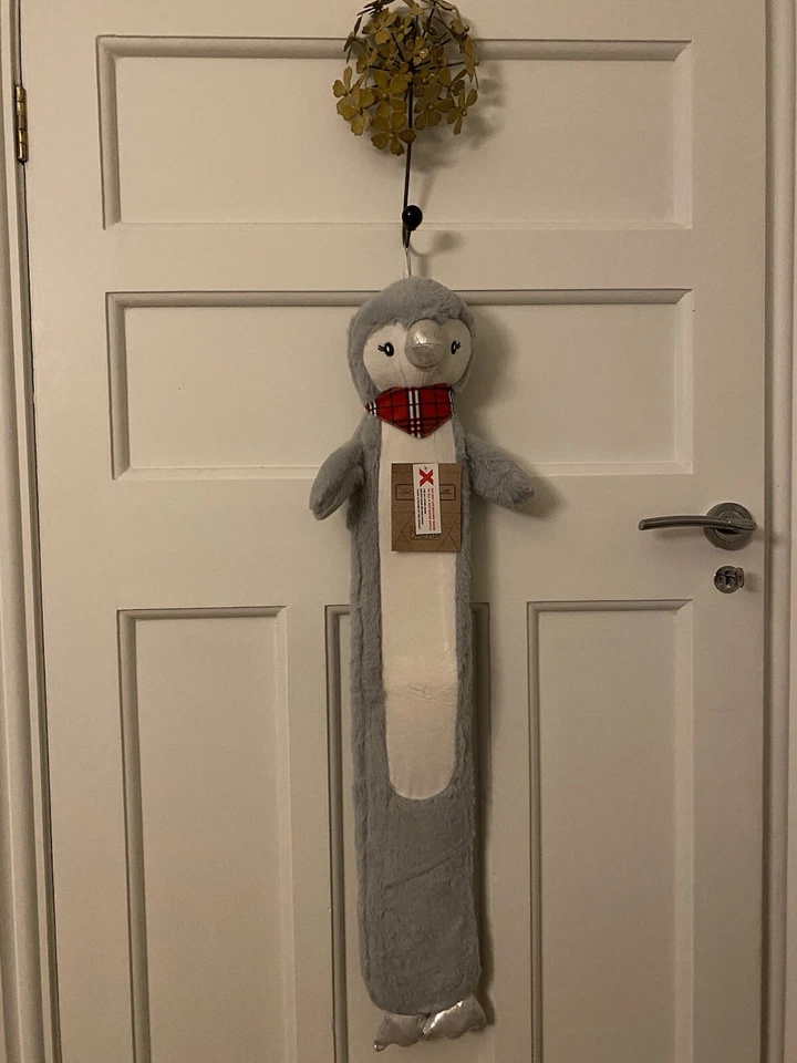 Botella de agua caliente Long Penguin 2L cubierta de felpa botella de goma natural 81 cm Foto 1 de 1