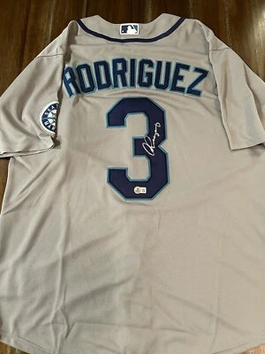 Alex Rodriguez Seattle Rangers Signed Autograph Star Custom Jersey Beckett - Image 1 of 3