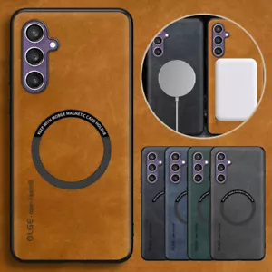 For Samsung S25 S23 FE S22 S24 Ultra A14 Shockproof Magnetic Leather Case Cover - Picture 1 of 18