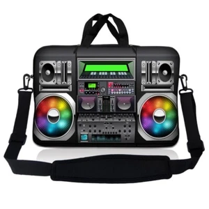 17 Zoll Laptop Tasche Hülle Tragetasche mit Schultergurt Macbook Acer, Musik RGB - Bild 1 von 2