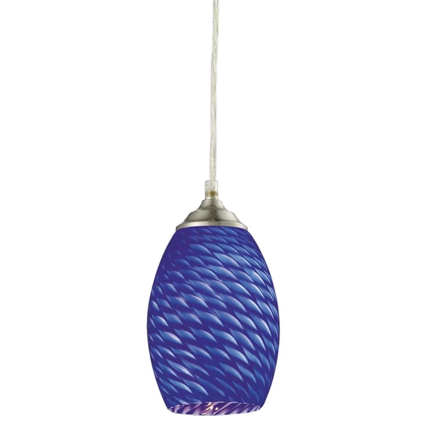 Z-Lite Jazz 1 Light Mini Pendant in Brushed Nickel 131b-bn