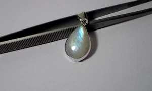 Wedding Gift For Her 925 Silver Natural Moonstone Gemstone Pendant Charm - Picture 1 of 10