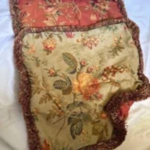 Pillow Covers 18x18 Floral with fringe trim custom made - Picture 1 of 3