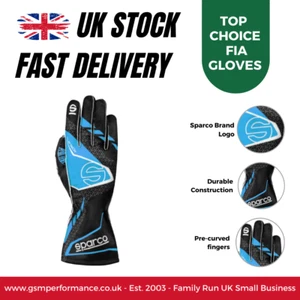 Guantes de día Sparco K-Attack transpirables estampados en silicona palma karting/pista - Imagen 1 de 3