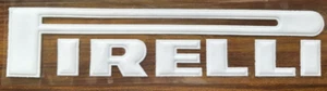 Pirelli Inter Milan Sponsor Patch White Flock 3D Repro for Football Shirt - Picture 1 of 2