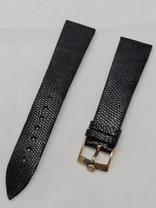 20mm Concord Lizard Leder Uhrenarmband Band Vintage NOS Swiss Made # X2 - Bild 1 von 4