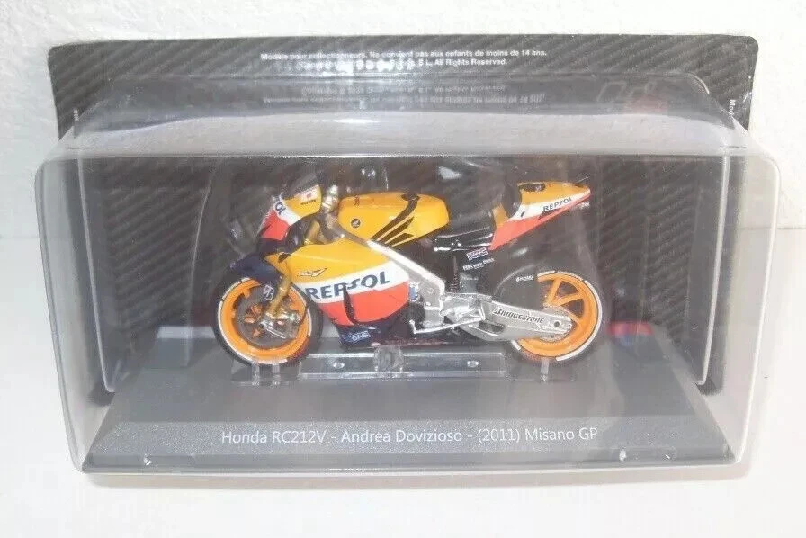 ANDREA DOVIZIOSO (2011) HONDA RC212V MISANO GP SCALE 1/18 MOTO GP MODEL - Image 1 of 1