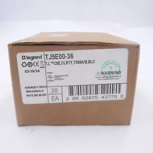 20 Pack Legrand TJ5E-00-36 Clarity Tracjacks Connectors CAT 5E T568A/B Blue - Picture 1 of 1