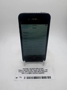 Apple iPhone 4 - Negro - 8 GB - (WiFi) - A1349 - funciona muy bien - Imagen 1 de 8