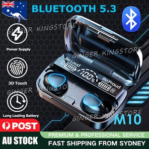 TWS Bluetooth 5.3 Wireless Earbuds Waterproof LED Display Earphones 2024 - Picture 1 of 11