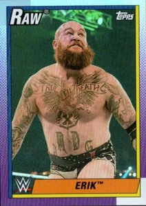 2021 Topps Heritage WWE - Rainbow Foil Parallel #14 Erik - Picture 1 of 2