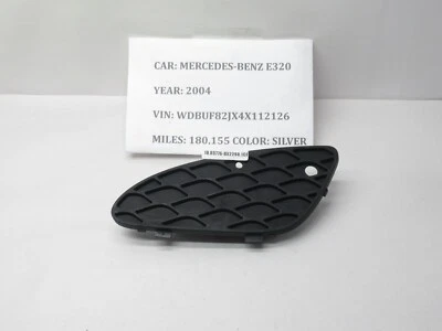 Cubierta de rejilla de parachoques delantero izquierdo Mercedes-Benz E320 2003-2009 A2118850353 OEM Foto 1 de 4