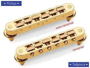 Schaller GTM Tune-O-Matic Gitarrensteg, Gold, OLD STYLE - Bild 1 von 1