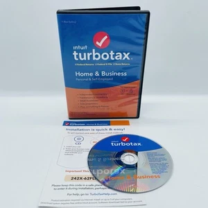 2019 TurboTax Home & Business Tax Preparation Federal State PC & Mac w/ License - Picture 1 of 5