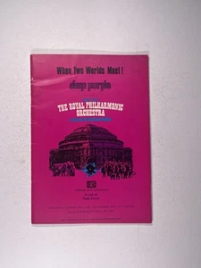 Deep Purple Programme Royal Philharmonic Orchestra September 24th 1969 - Picture 1 of 14