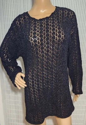 Suéter The Limited Cover Up Talla Mediana Color Negro Manga Larga Hecho en Italia Foto 1 de 4