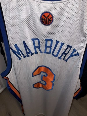 Authentic Reebok New York Knicks Stephon Marbury Jersey Size 56 - Image 1 of 4