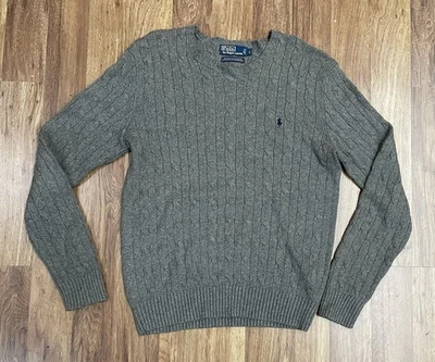 Ralph Lauren Polo Damas Tejido por Cable Seda y Cachemira Suéter Foto 1 de 4