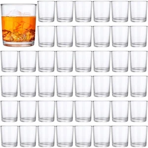 48 Pcs Clear Plastic Tumblers Drinking Cups Reusable Unbreakable Juice Acryli... - Picture 1 of 7