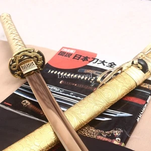 Promotion 9260 Spring Steel Gold Dragon Katana Japanese Samurai Sword for Battle - Picture 1 of 13