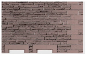 D11 Superquick OO/HO Building Papers - Red Sandstone Walling - Picture 1 of 1