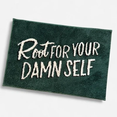 Alfombra verde oscuro Root For Your Damn (Room Essentials) Foto 1 de 4