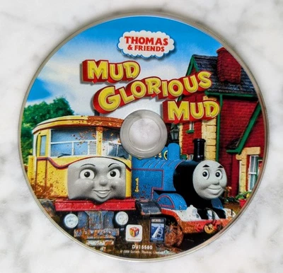 Thomas Tank Engine & Friends Mud Glorious Mud Kids DVD Movie 2009 Missing Case - Image 1 of 3