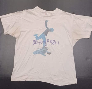 Vintage School of Fish Rock Band Single Stitch T-Shirt - 1991 - Herren XL - RAR - Bild 1 von 14