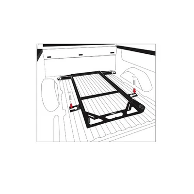 Bedslide BSA-F150-2017 Black / Silver Factory Mount Install Kit for Ford F-150 Foto 1 de 4