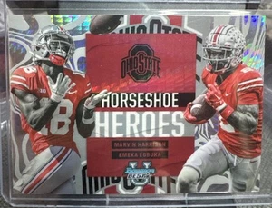 2023 Bowman U Best Marvin Harrison Jr Emeka Egbuka /50 Horseshoe Heroes - Picture 1 of 2