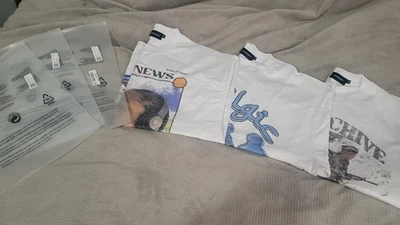 NEW WITH TAGS--3-- XL-- MENS HYPE DEPT Cropped Short Sleeve Tees with graphics - Image 1 of 4