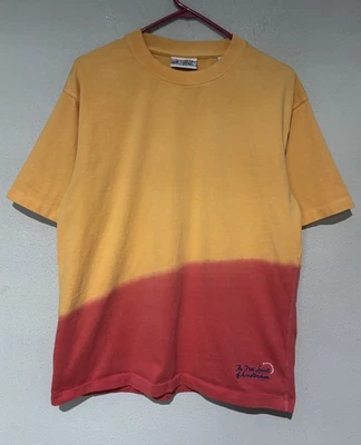 Camisa Scotch Soda Para Hombres L Ombre Naranja Roja Hippie Boho Manga Corta Z25 Foto 1 de 4