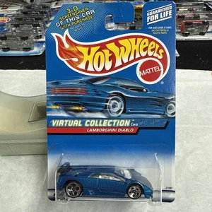 2000 Hot Wheels #114 Virtual Collection Cars LAMBORGHINI DIABLO blau mit 5Dot Sp  - Bild 1 von 3