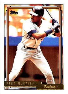 1992 Topps #660 Fred McGriff GOLD San Diego Padres Baseball Card - Picture 1 of 2
