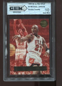 Michael Jordan 1995-96 Ultra GOLD Medallion Double Trouble #3 NBA GEM MINT 10 - Picture 1 of 2