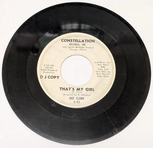 It's Raining/That's My Girl by Dee Clark Constellation - DJ COPY WLP - Foto 1 di 2